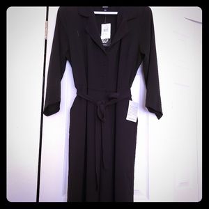 Tie & Button Jumpsuit